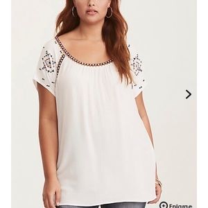 NWT. Embroidered back blouse. Size 2.